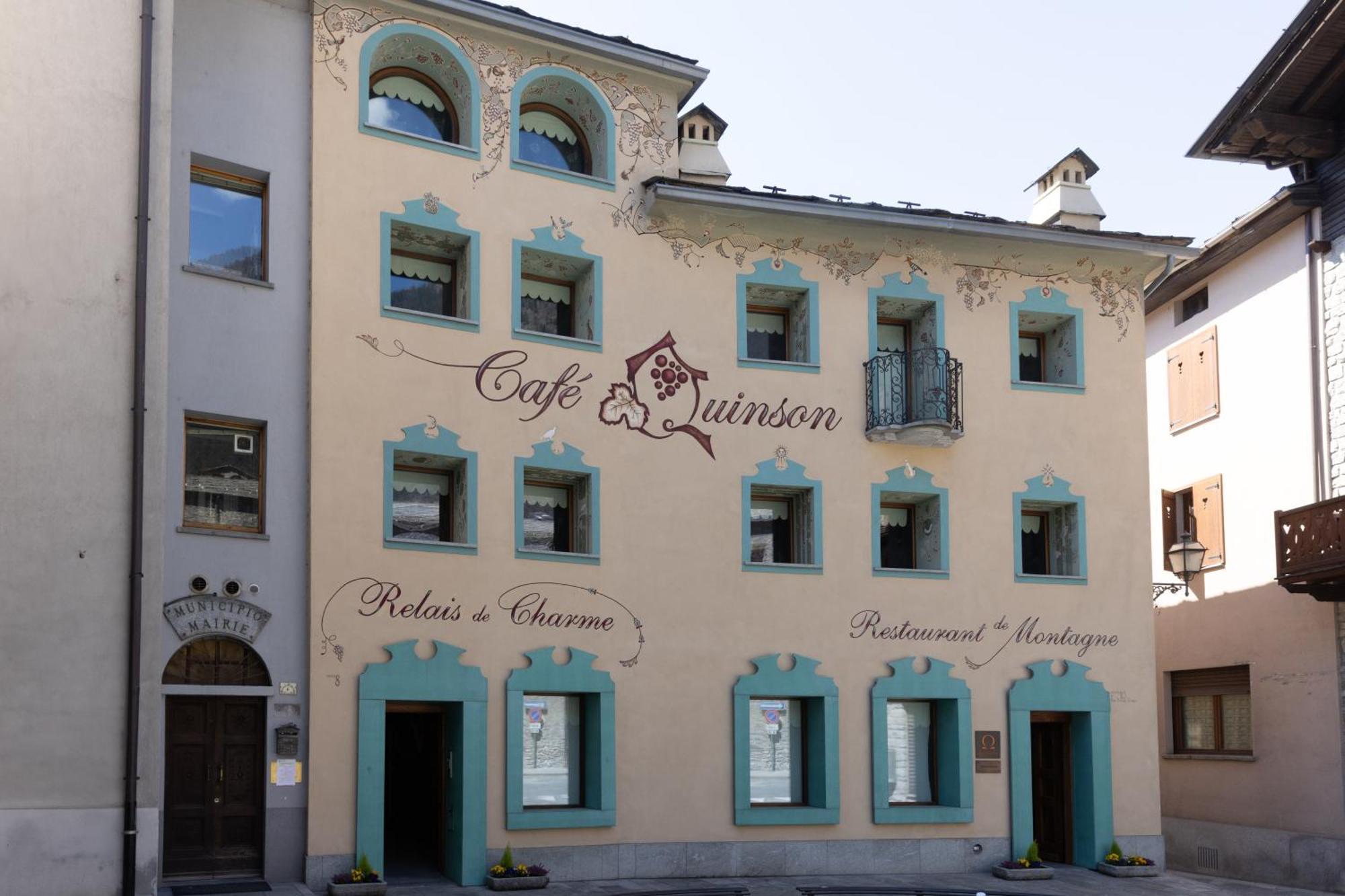 Hotel Café Quinson Morgex Exterior foto